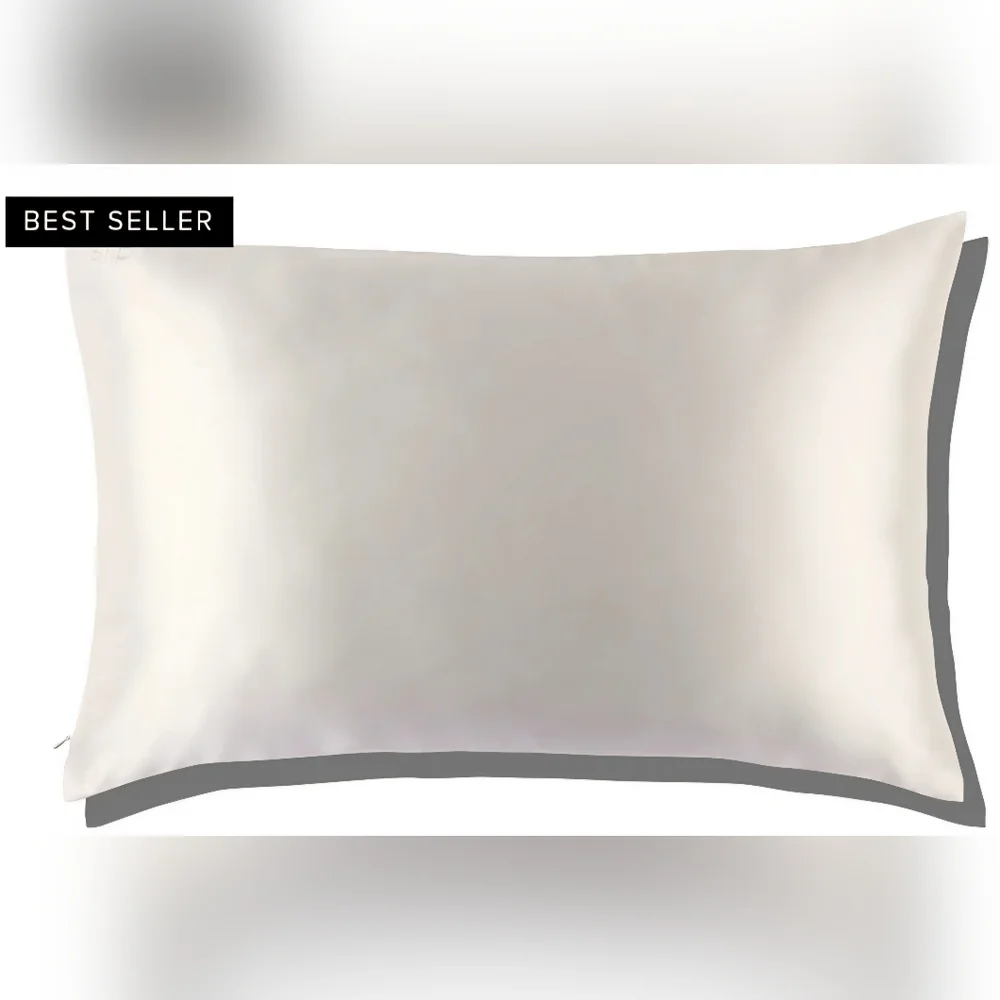 ❤️BUY 2 GET 1 FREE SLIP White Queen Zippered Pillowcase